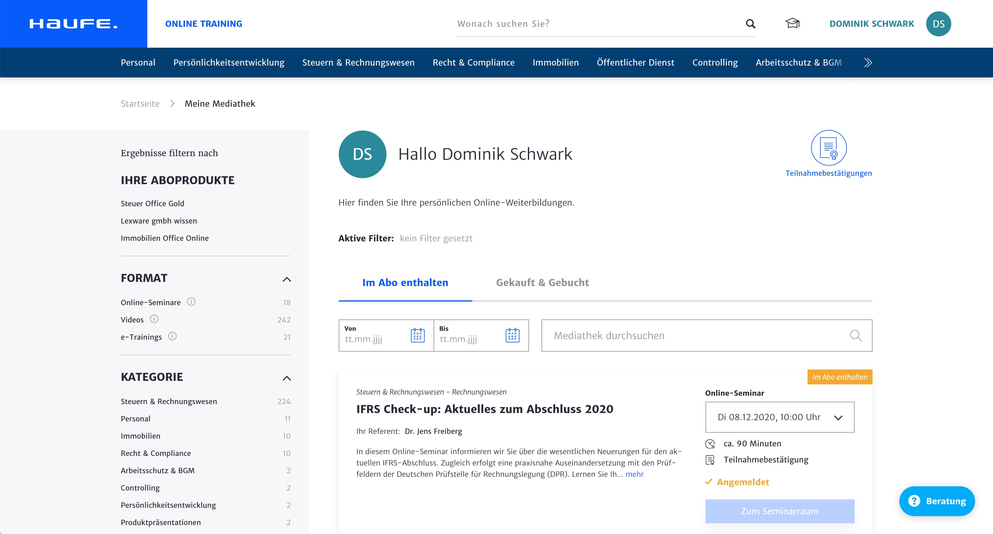 Case Study Haufe Mediathek