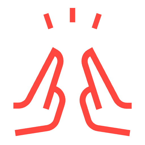 Icon mit zwei Händen High Five