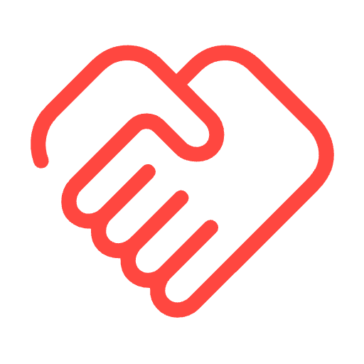 Handschlag-Icon für Zusammenarbeit